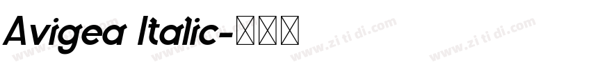 Avigea Italic字体转换